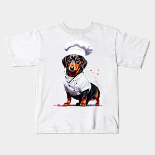 Chef Wiener: The Gourmet Dachshund Kids T-Shirt